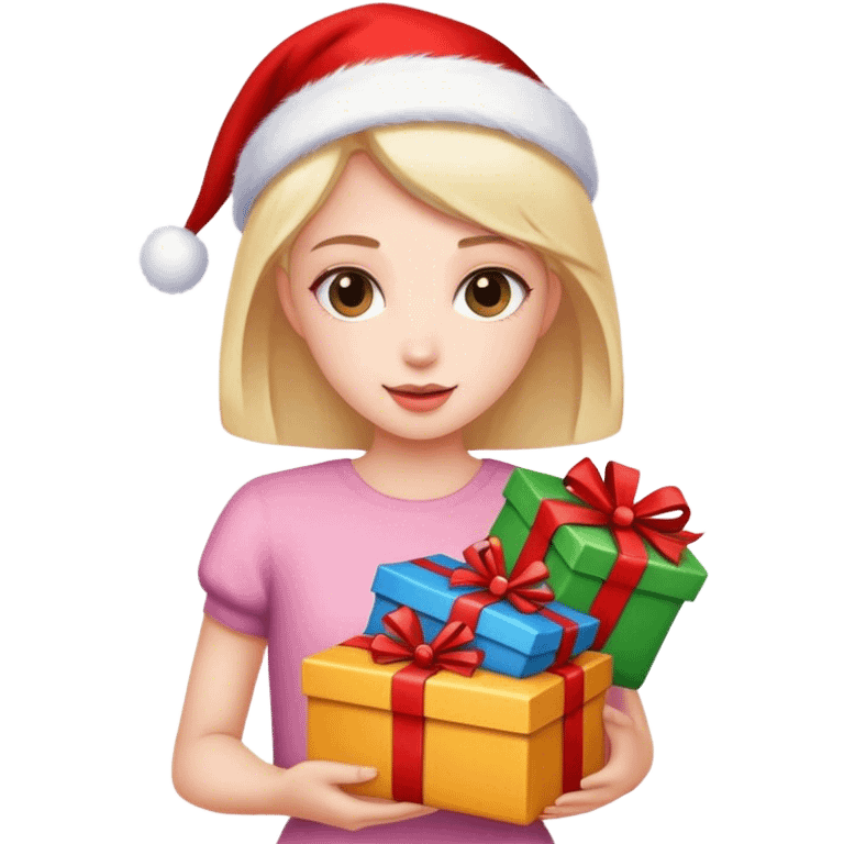 Girl with gifts emoji