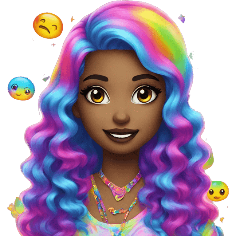 Lisa frank girl 2 emoji