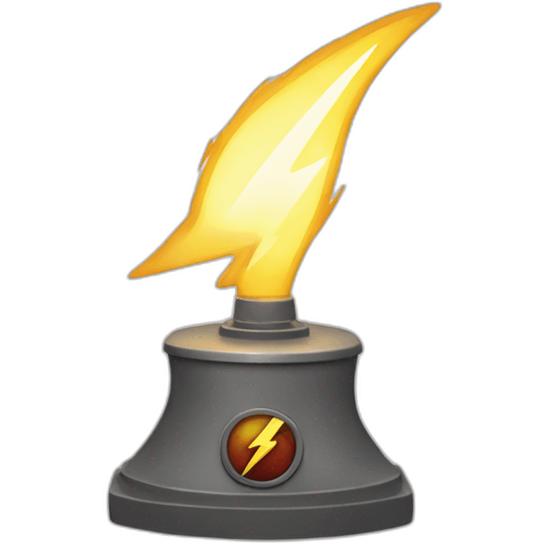 Revèrse flash powering up emoji