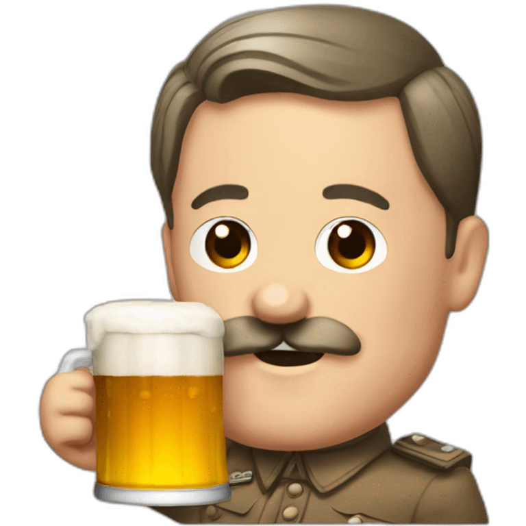 Hitler qui boit une biere emoji