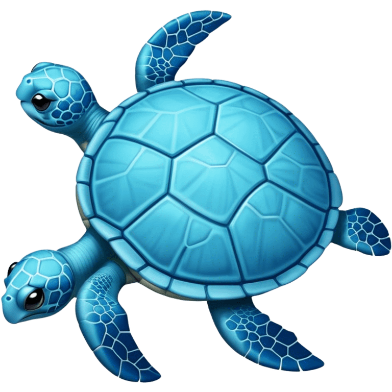 Light blue turtle emoji