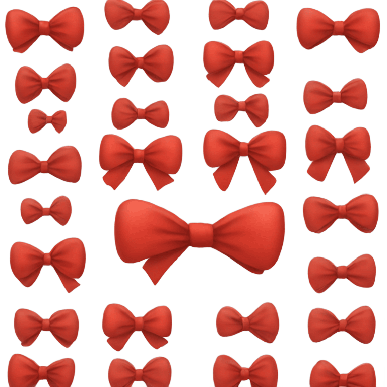 A red bow emoji