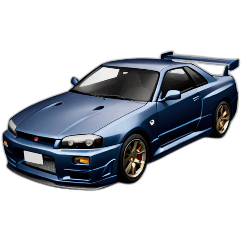 Voiture Nissan skyline gtr34 emoji