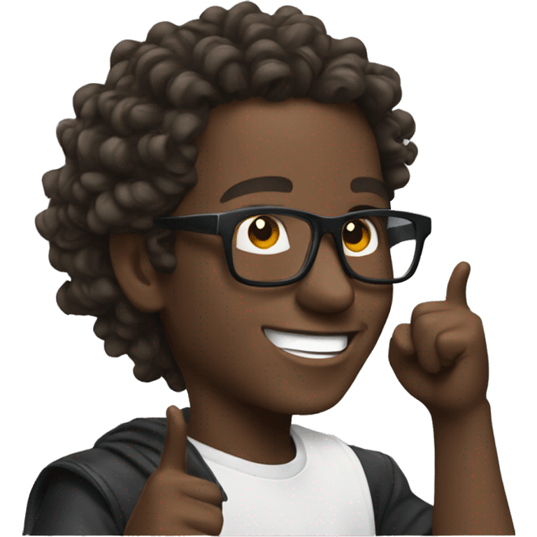 Young thug cheering  emoji