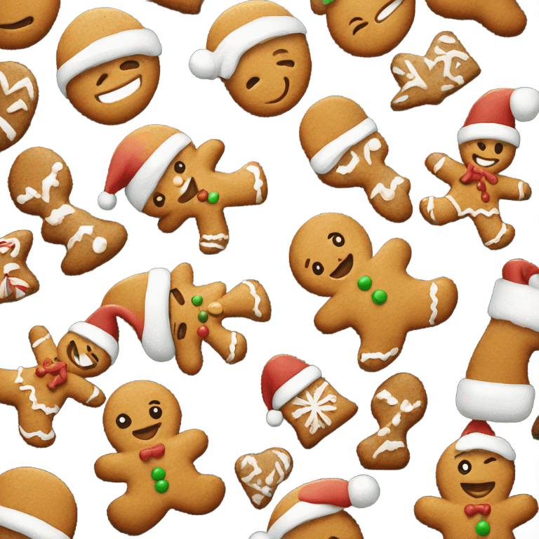 ginger bread christmas emoji