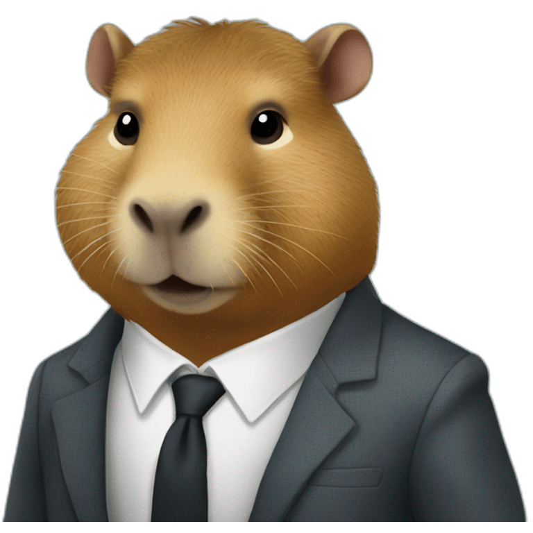 capybara in suit emoji