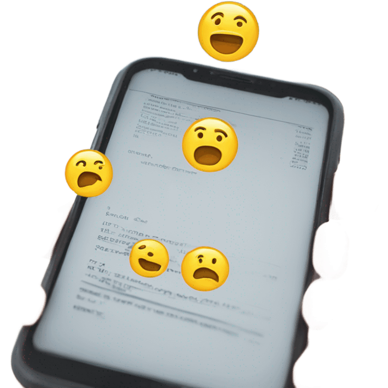 documents inside of a phone emoji