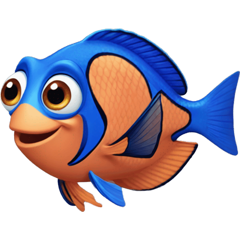 Finding Dory blue fish  emoji