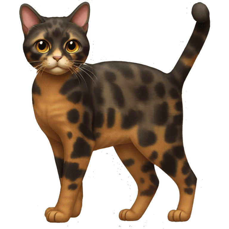 Tortoiseshell Cat Breed Full Body emoji