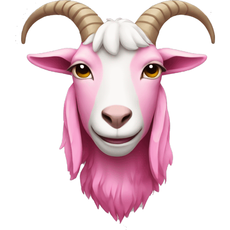 Pink goat emoji