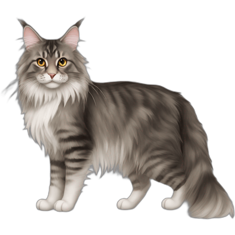 A maine coon  emoji