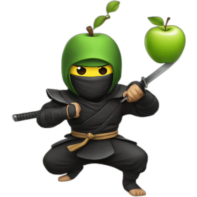 Ninja apple emoji