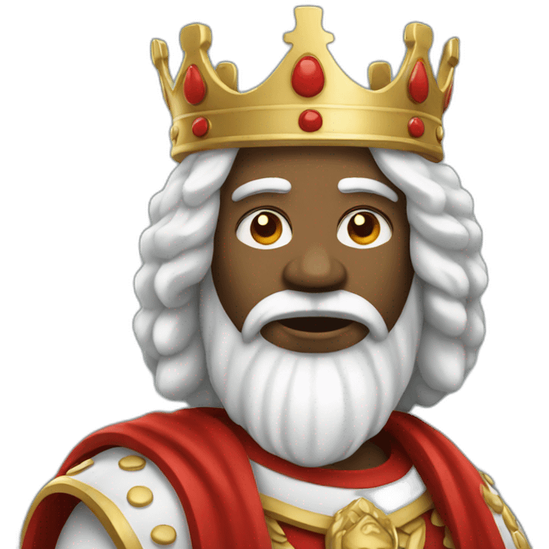 white King with red emoji