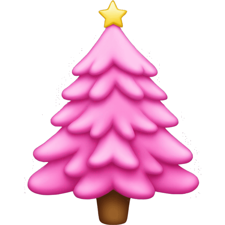 pink christmas tree  emoji