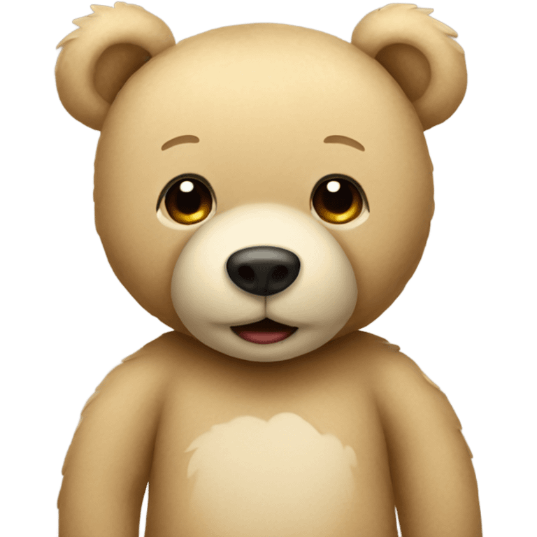 beige teddy bear emoji