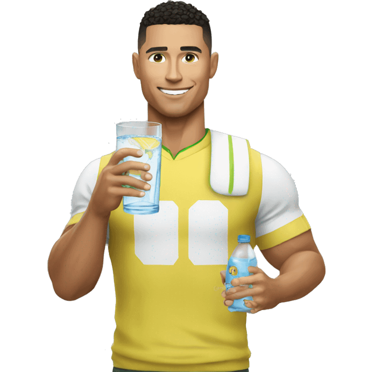 ronaldo drink water emoji