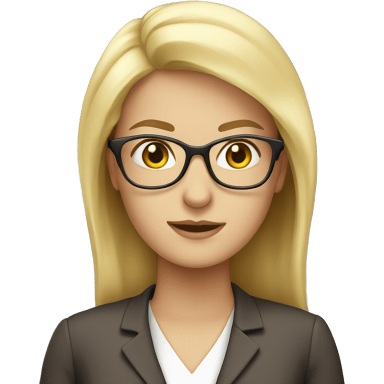 Blonde english teacher emoji