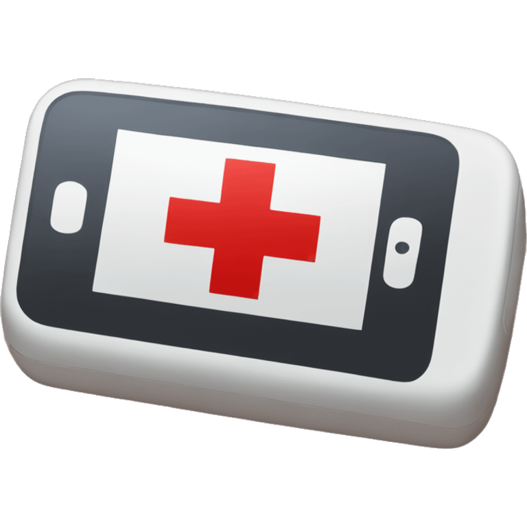 mobile phone in a red cross emoji