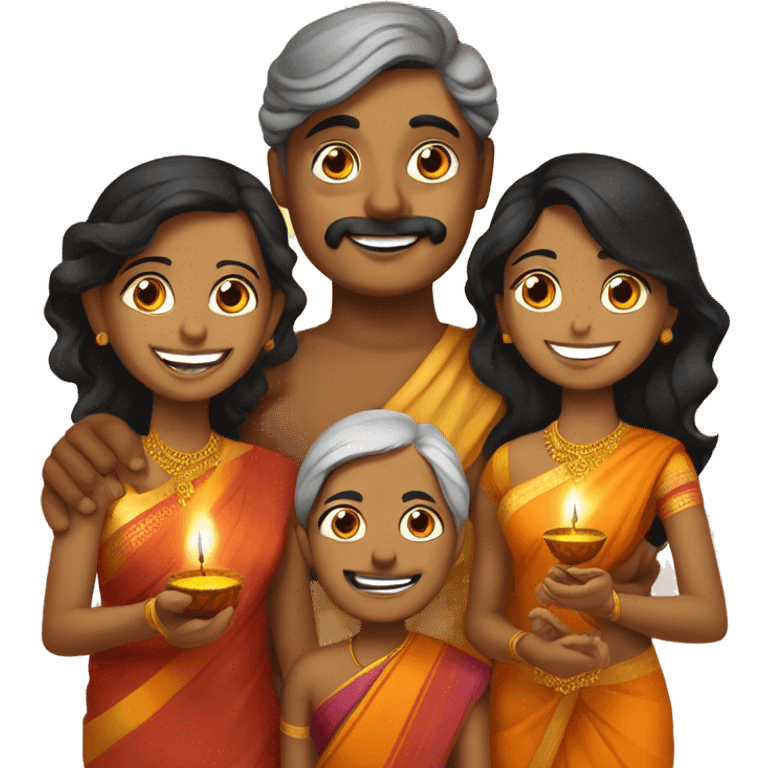 HAPPY DEEPAVALI - SIVA AND FAMILY emoji