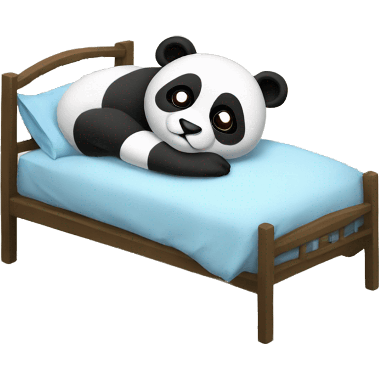 Sick Panda in bed emoji