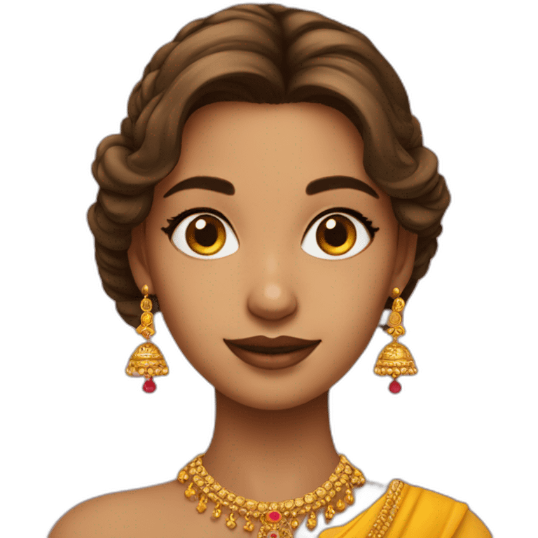 Girl with jhumka emoji