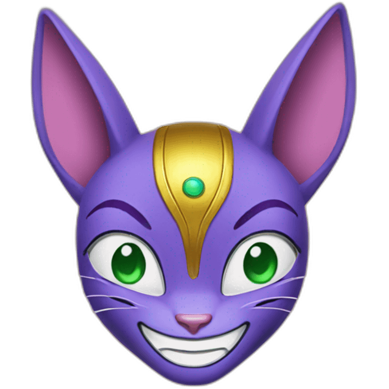 Beerus smiling emoji