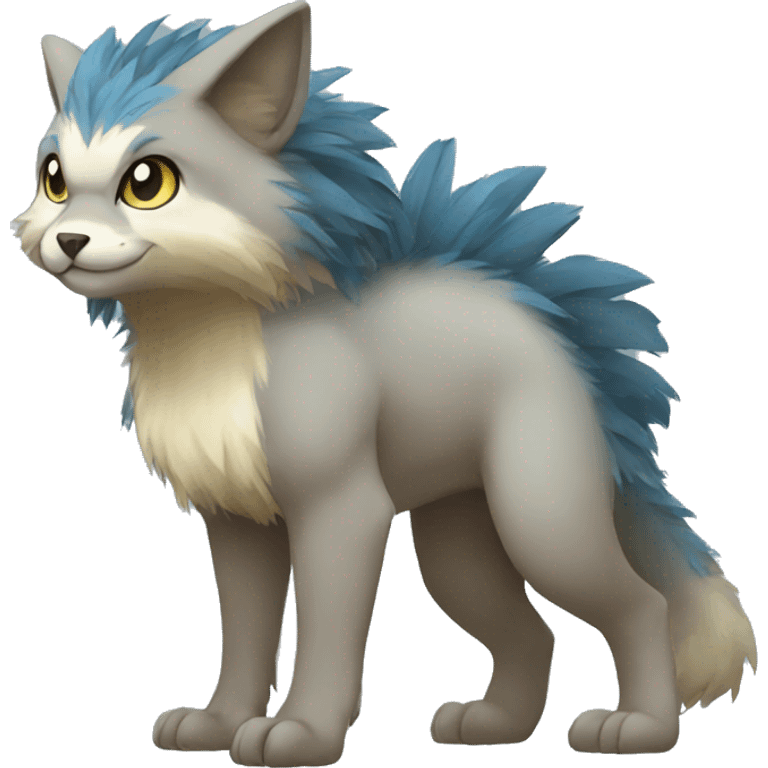 Cute cool animal hybrid Fakemon full body emoji