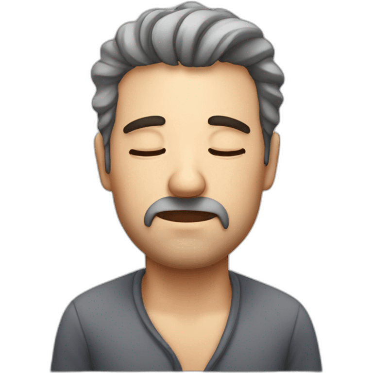 Man drowsy sleepy head emoji