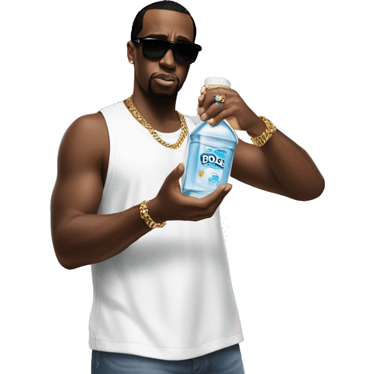 P diddy holding baby oil emoji