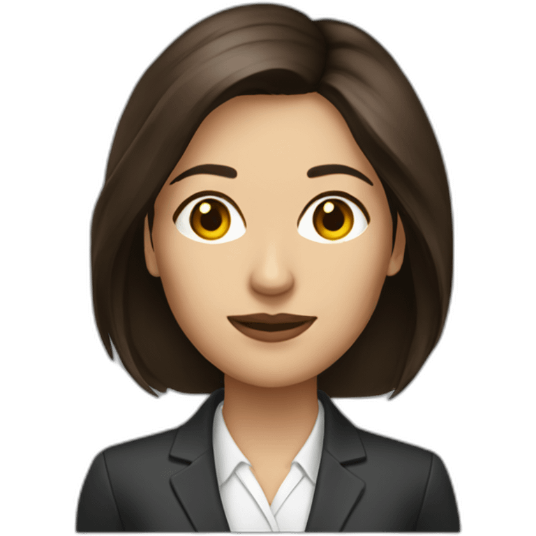 woman business analyst brunette emoji