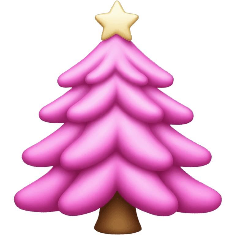 pink christmas tree emoji