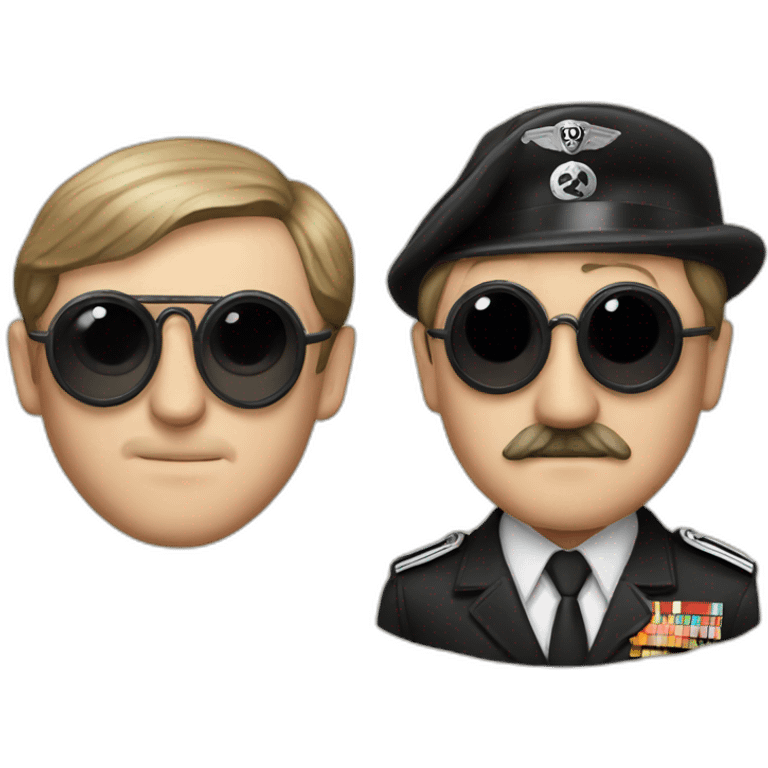 Hitler and John Lennon emoji