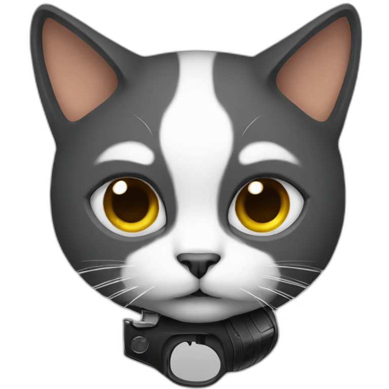 cat with gun emoji