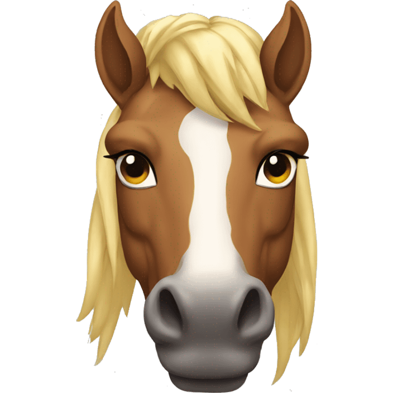 horse with strong muscles emoji