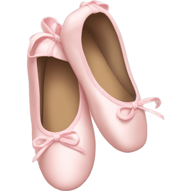 Pale light pink ballet shoes emoji