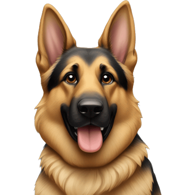 German shepherd with air pods  emoji