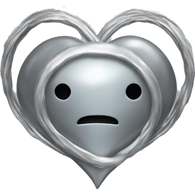 platinum heart shape saturn emoji