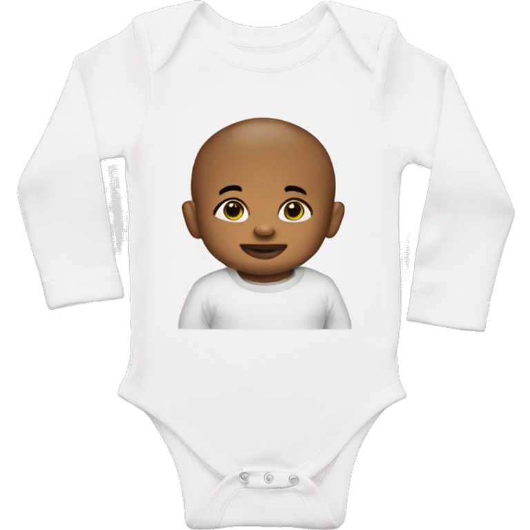 baby in long sleeve bodysuit emoji