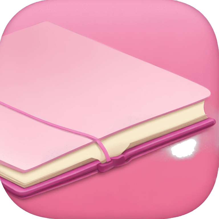 a pink notebook no person emoji