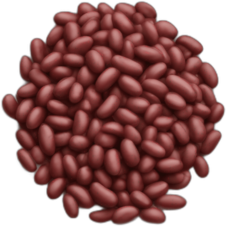 plate of red beans emoji