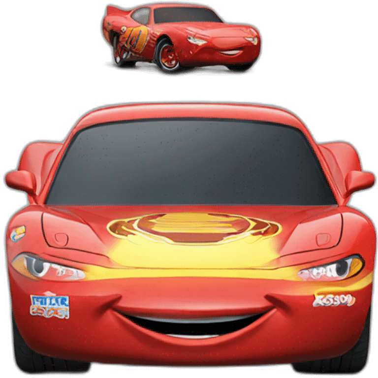 flash mcqueen say "ka-chow" emoji