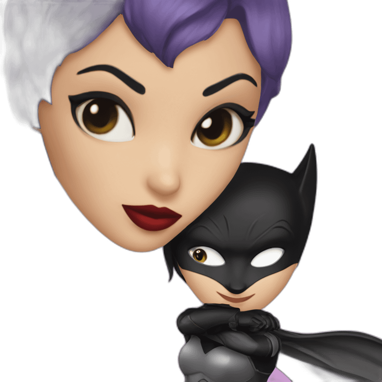 catwoman who kiss batman emoji