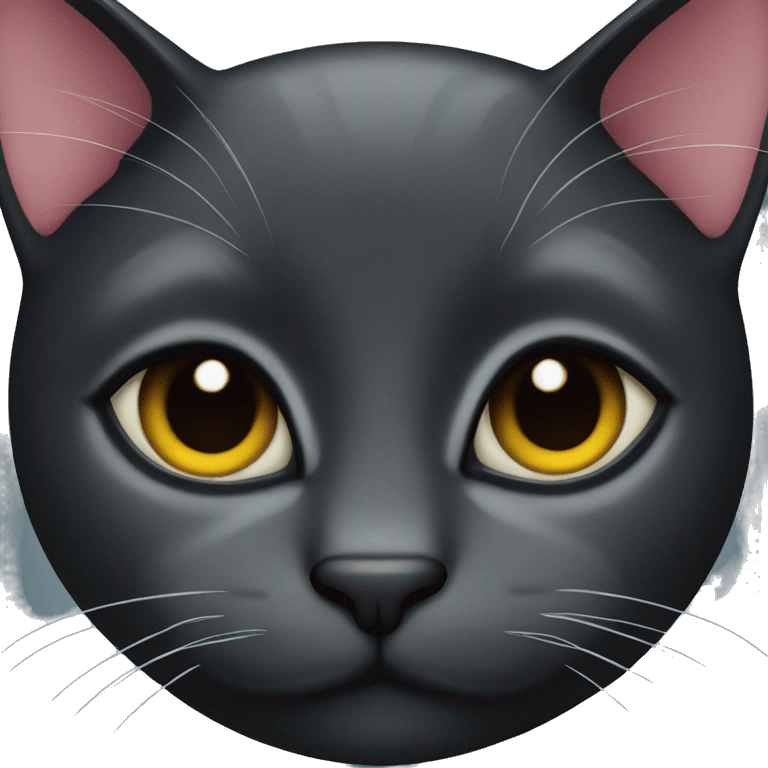 black cat face emoji