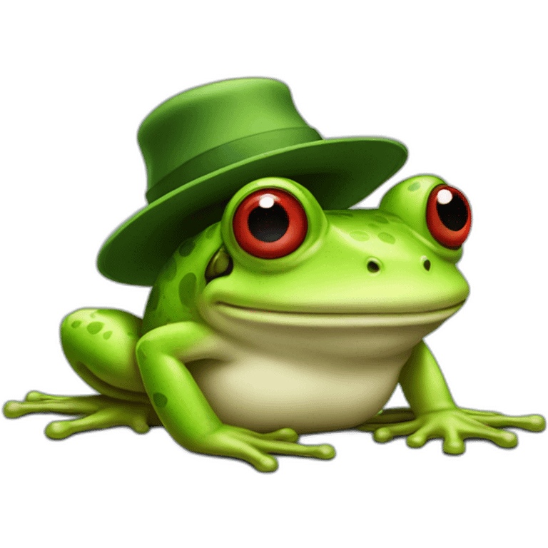 mr frog red hat emoji