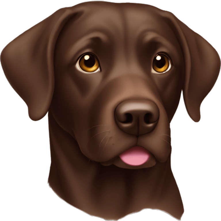 Chocolate lab emoji