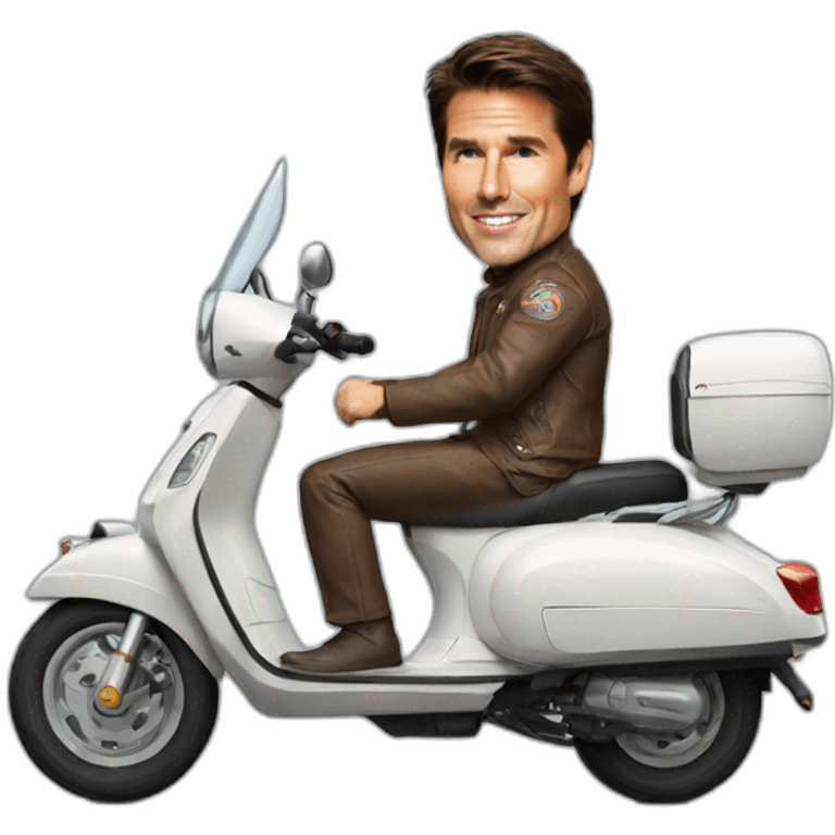 Tom Cruise scooter  emoji