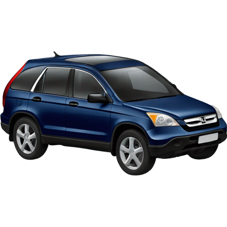 Dark blue car Honda crv 2002 year  emoji