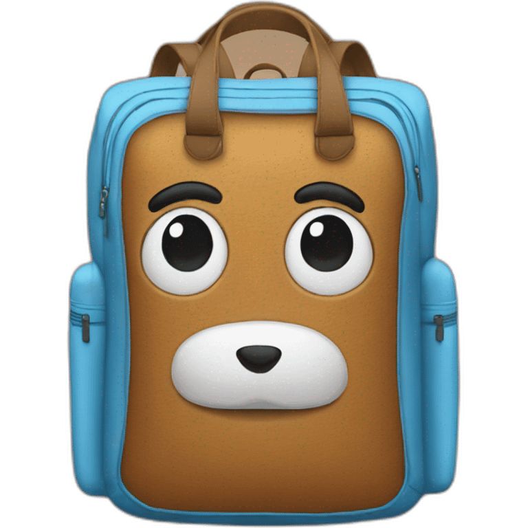 bakpack blue emoji