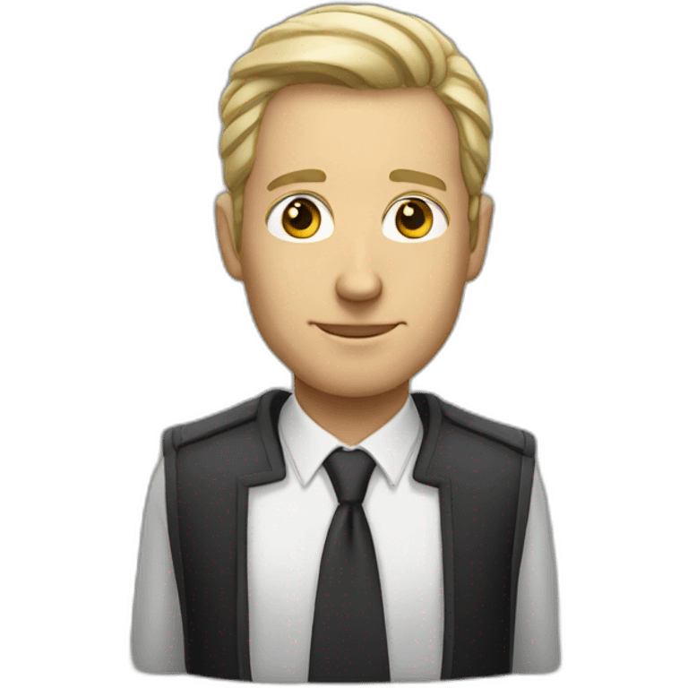 Male diplomat emoji