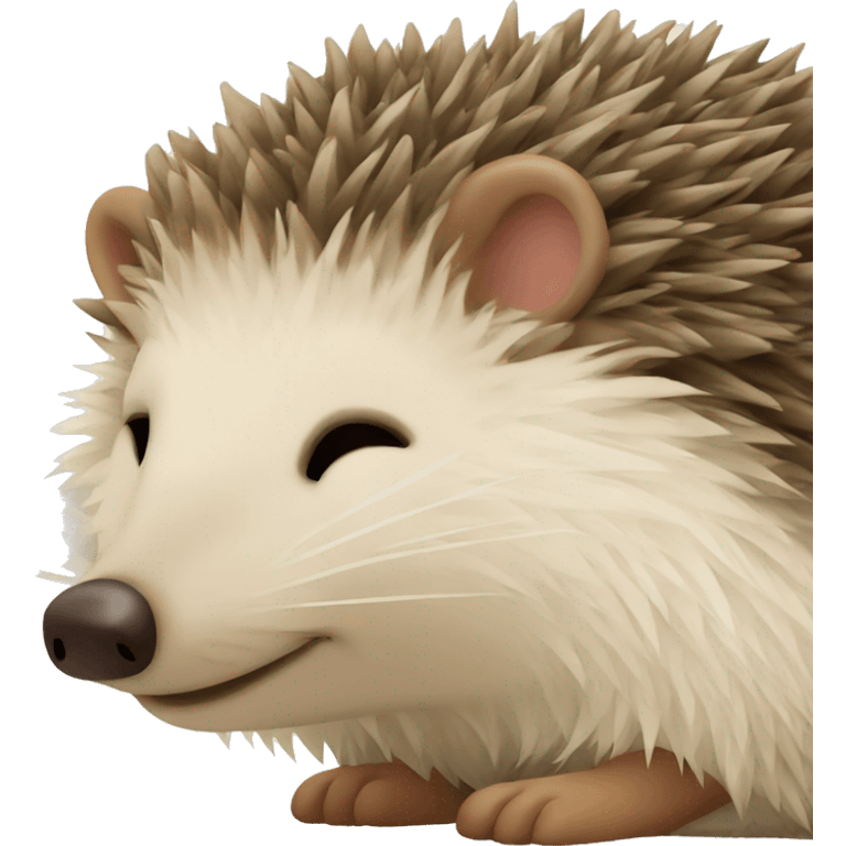 hedgehog sleeping emoji